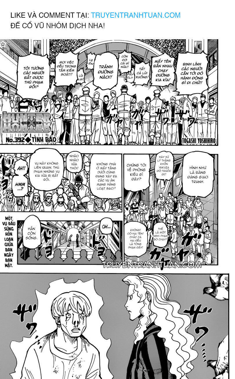Hunter X Hunter Tập 392 trang 1