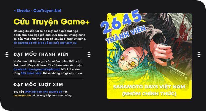 Sakamoto Days Tập 83 trang 1