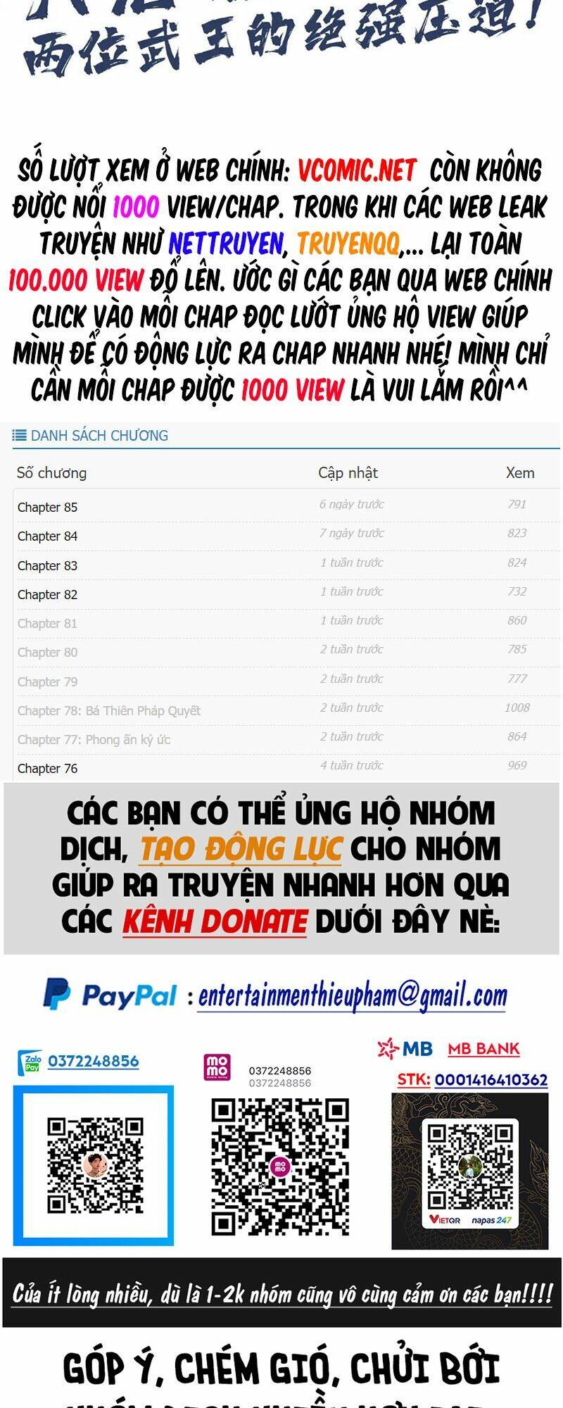Vạn Cổ Chí Tôn Tập 100 trang 42