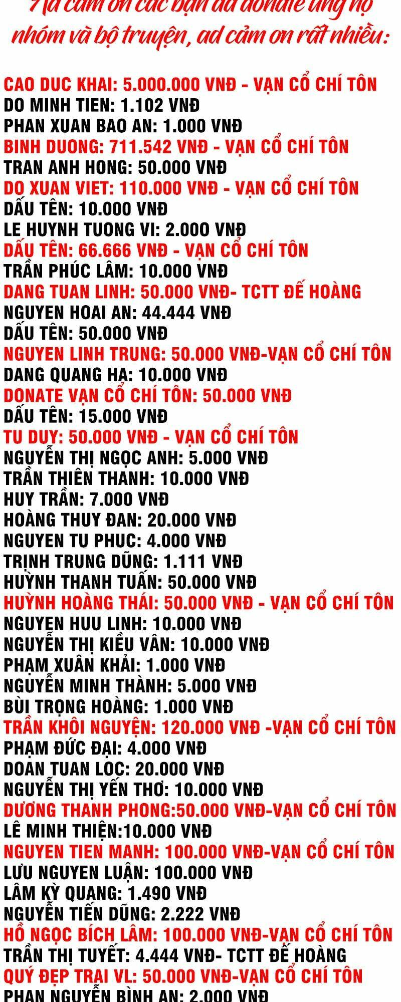 Vạn Cổ Chí Tôn Tập 121 trang 2