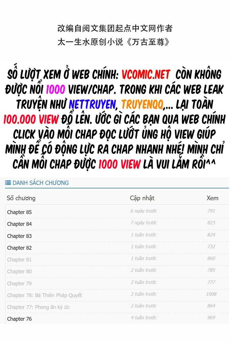 Vạn Cổ Chí Tôn Tập 156 trang 4