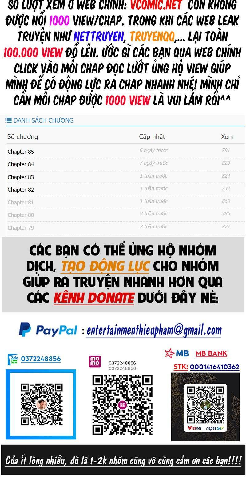 Vạn Cổ Chí Tôn Tập 174 trang 72