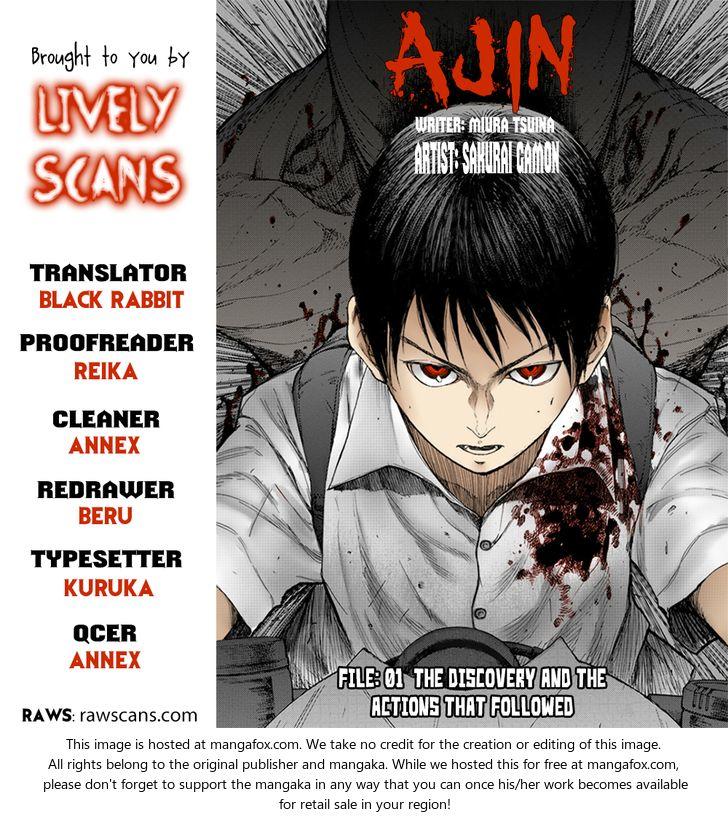Ajin Tập 1 trang 3