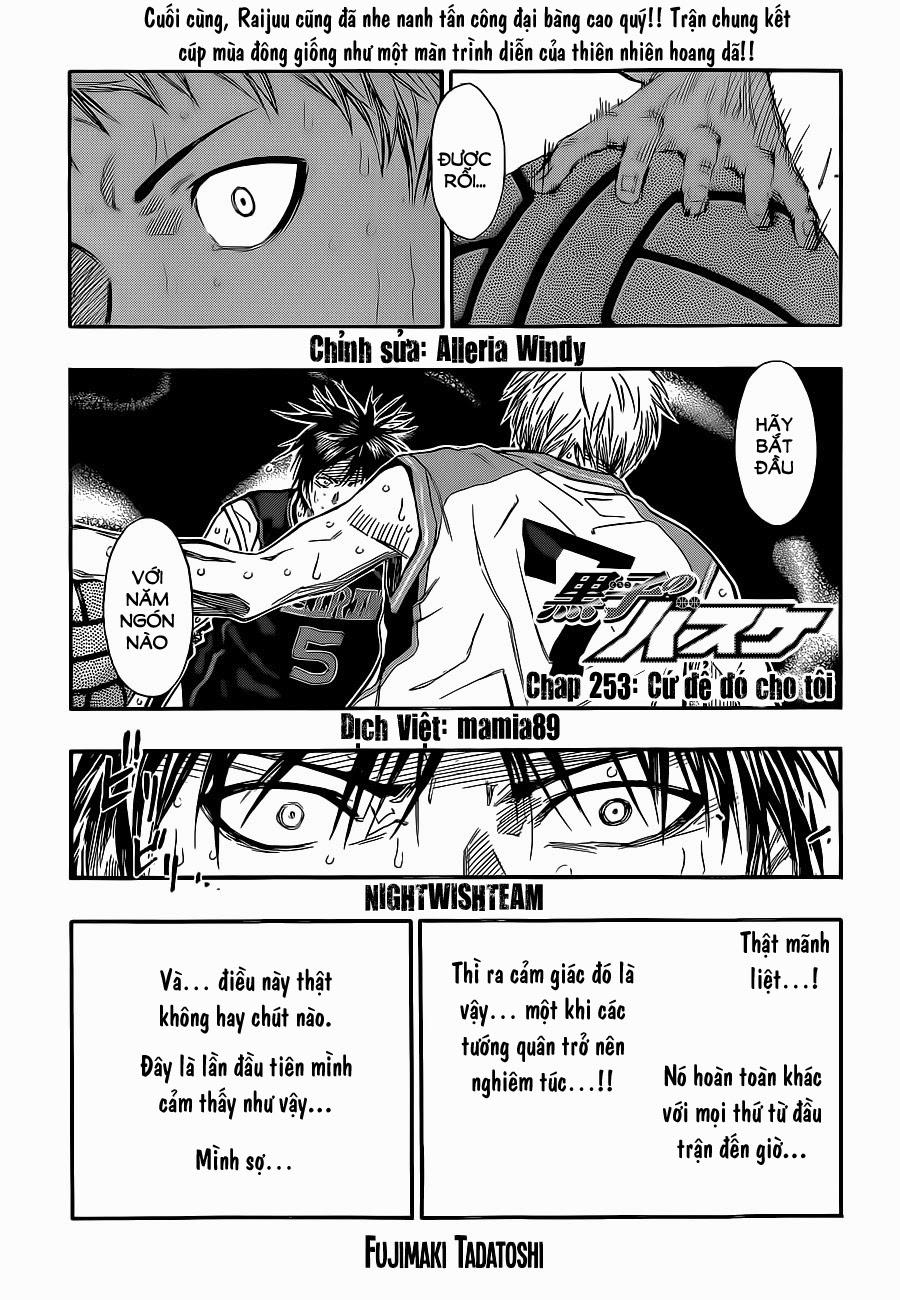 Kuroko No Basuke Tập 253 trang 3