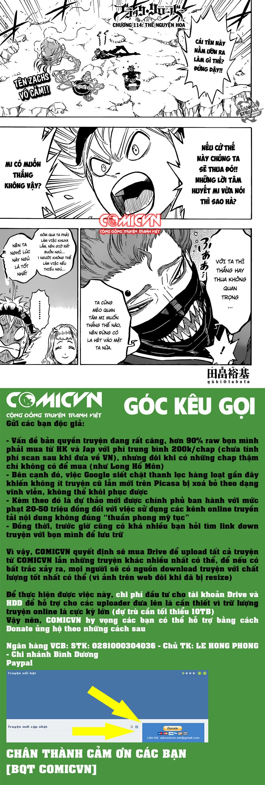 Black Clover Tập 114 trang 1