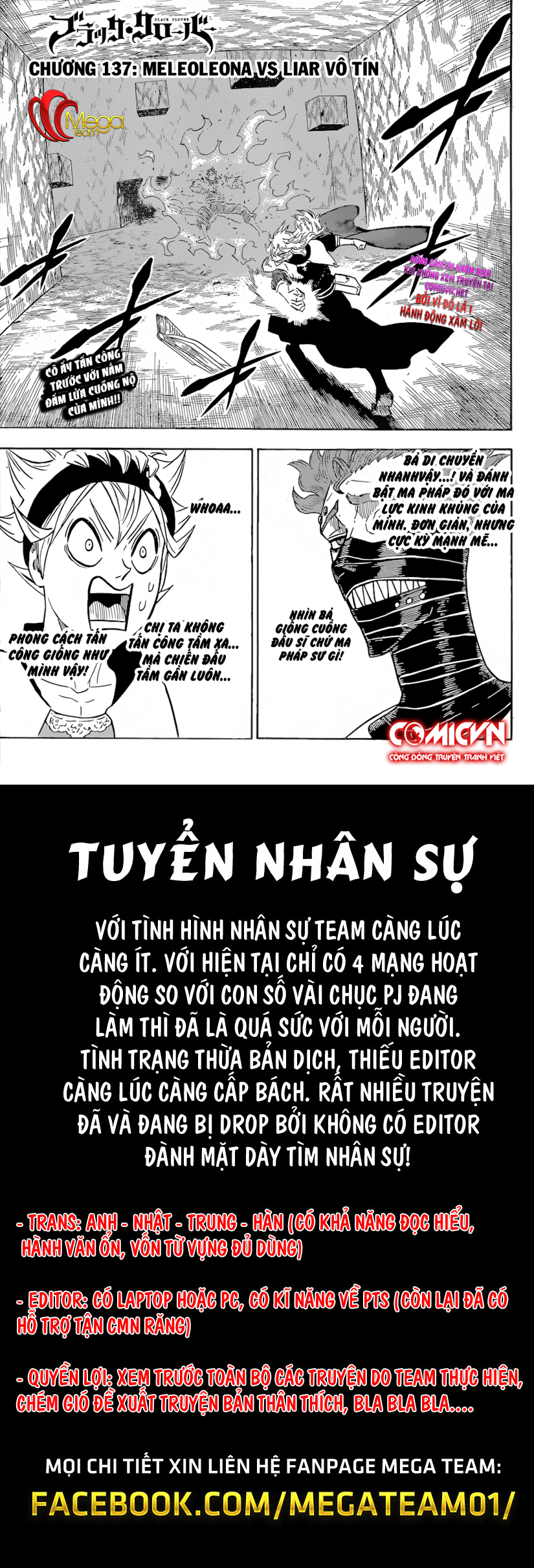Black Clover Tập 137 trang 1