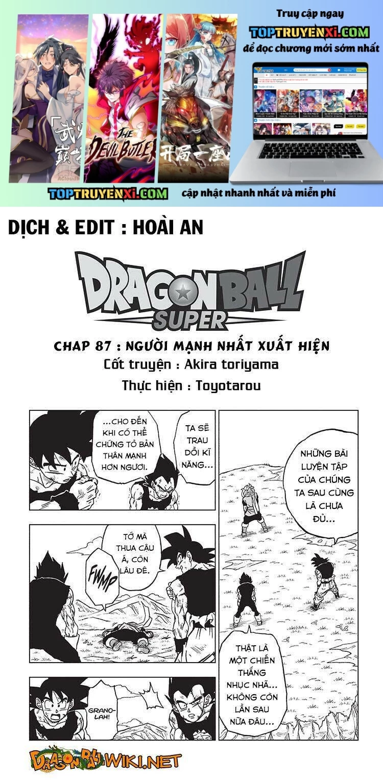 Dragon Ball Super Tập 87 trang 1