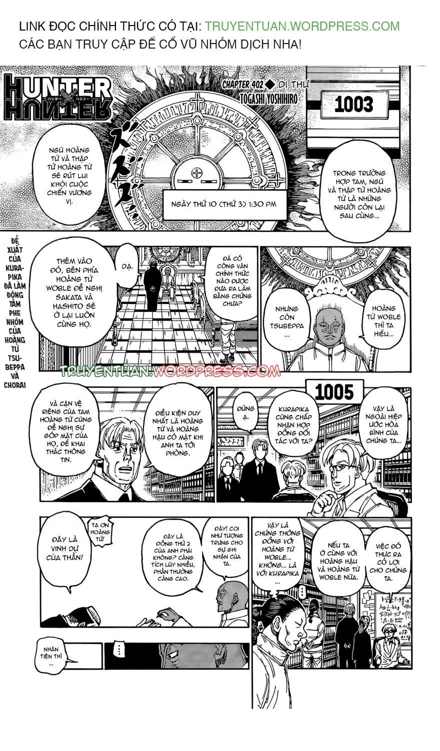 Hunter X Hunter Tập 402 trang 1