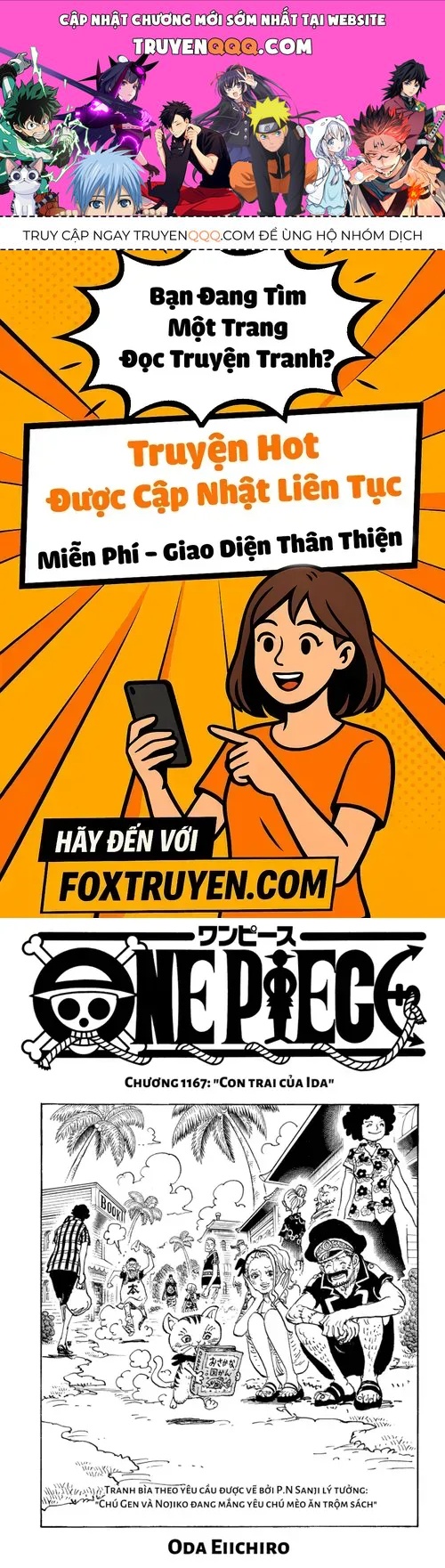 One Piece Tập 1167 trang 1
