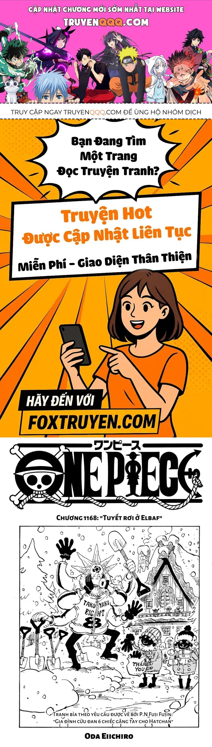 One Piece Tập 1168 trang 1