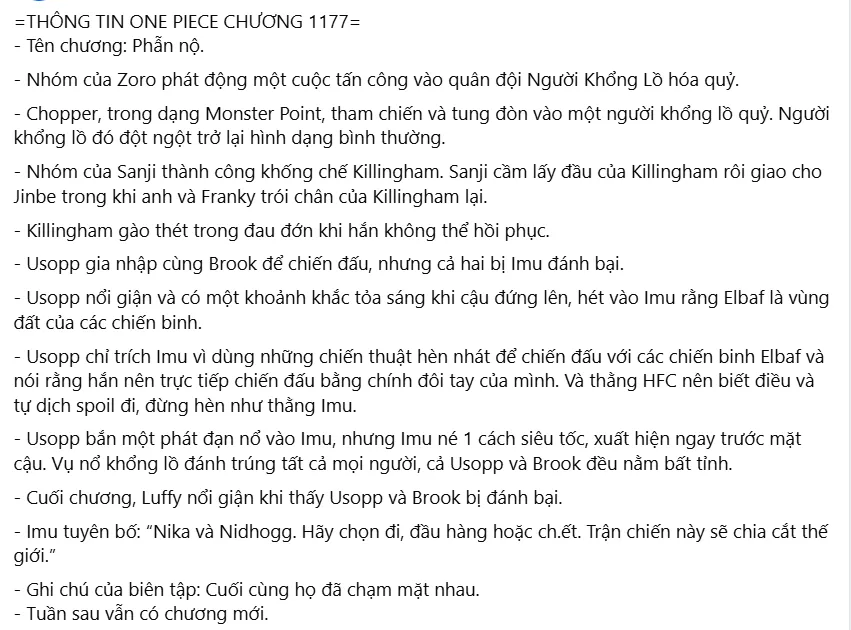 One Piece Tập 1177 trang 2